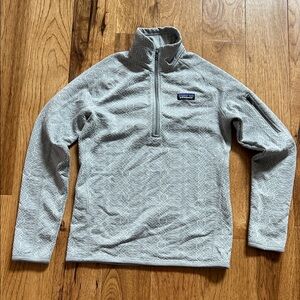 Patagonia Better Sweater in Frozen Diamond Jacquard/Salt Gray size S